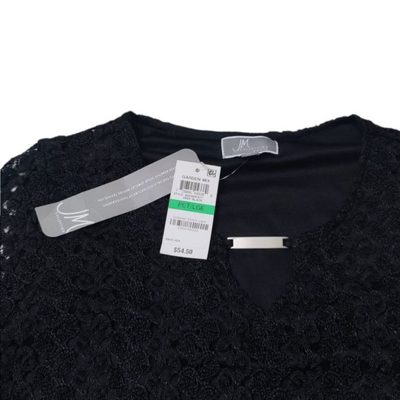 NWT JM COLLECTION LACE TOP - Picture 2 of 4
